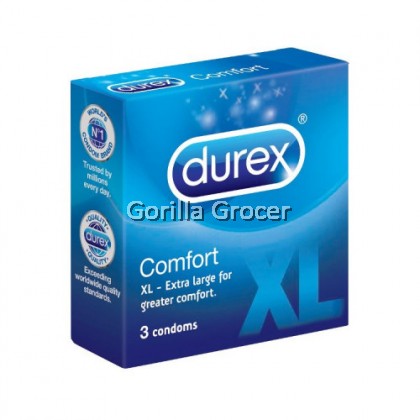 Durex Comfort 3's XL (1 pack x 3 condoms)